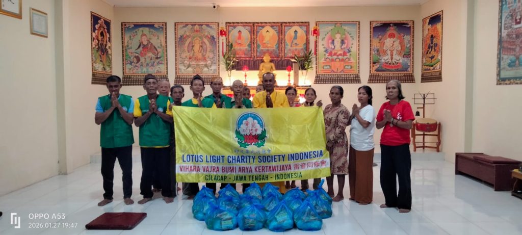 Cahaya Kebajikan di Jeruklegi: Aksi Sosial LLCS Vihara Vajra Bumi Arya Kertawijaya (雷音同修會) Mengusung Semangat Trimula Puja 2026